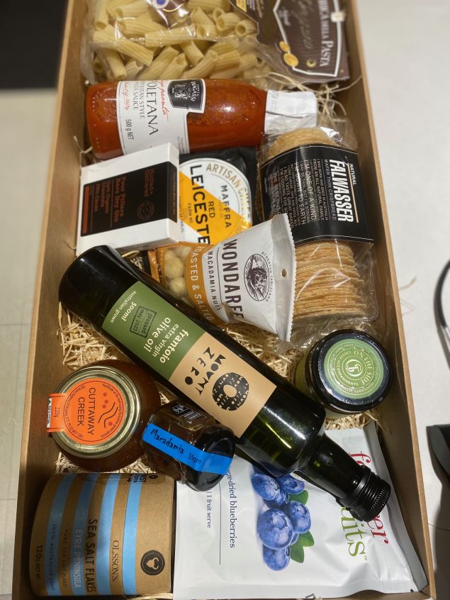 CLIENT GIFT HAMPERS AT EDGE HILL GOURMET DELI