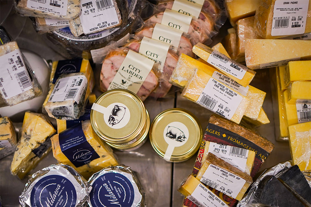 SPECIALTY CHEESES AT EDGE HILL GOURMET DELI