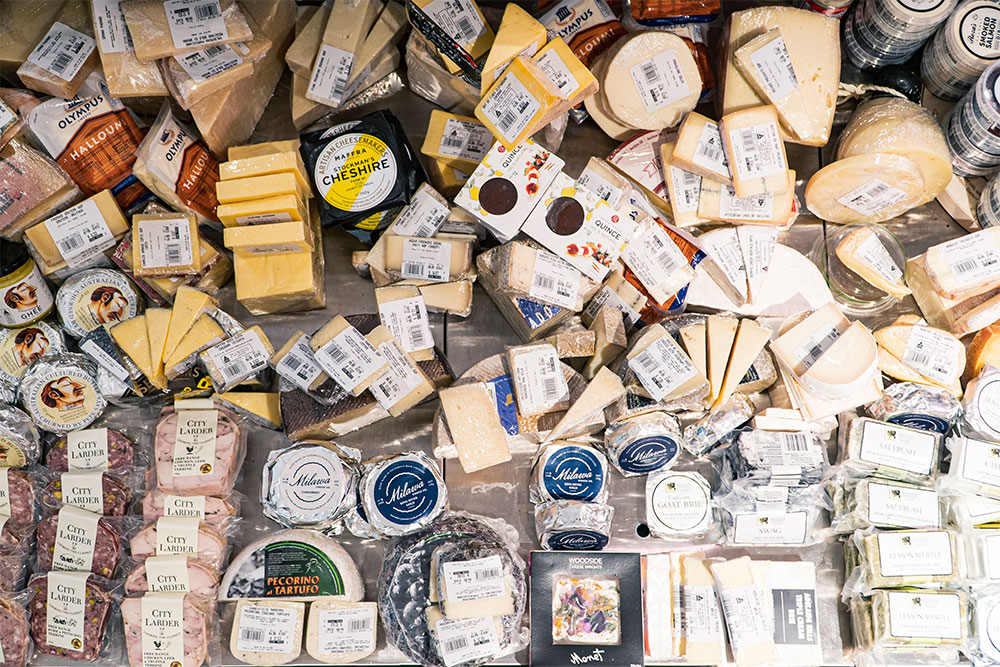 SPECIALTY CHEESES AT EDGE HILL GOURMET DELI